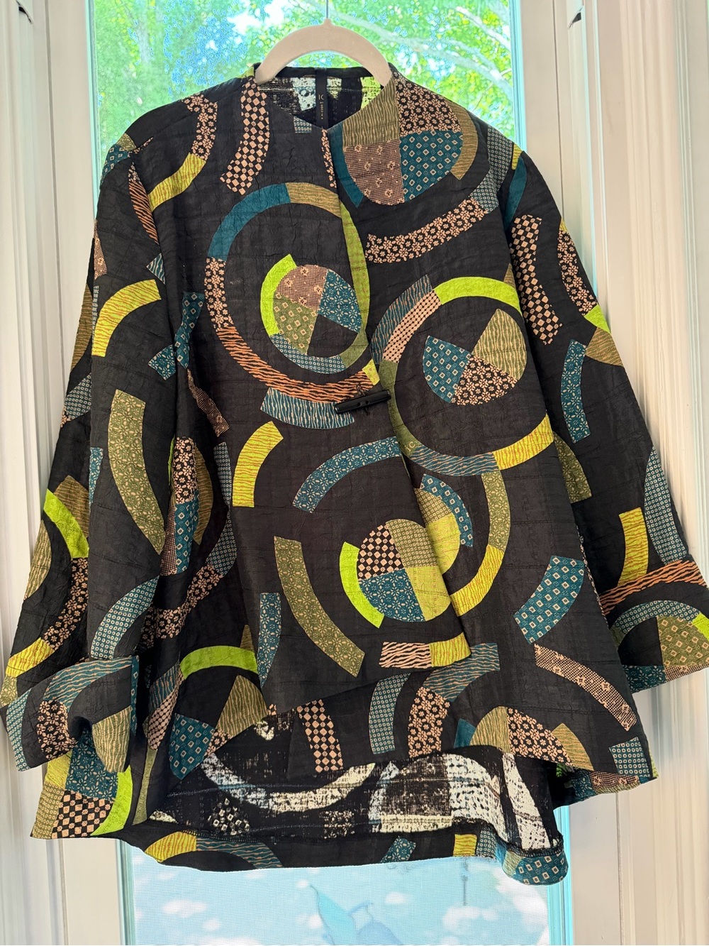 IC By Connie K Geometric Print Jacket - Size L VGUC